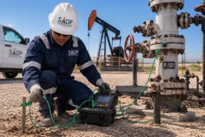 Servicio de medición de tierra física en instalaciones petroleras e industriales realizado por SIDP con equipos especializados