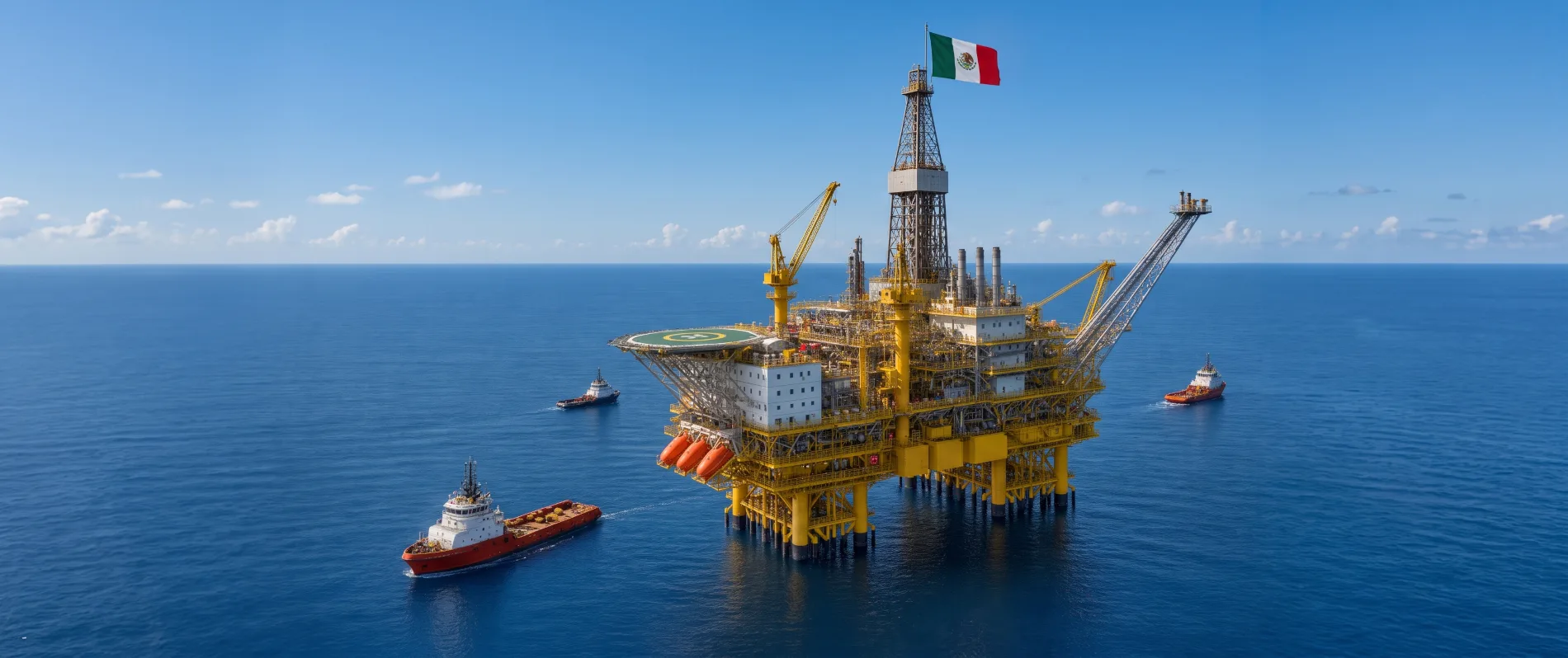 Servicios Industriales y Petroleros SIDP en plataforma offshore para operaciones petroleras, energía e infraestructura marítima en México